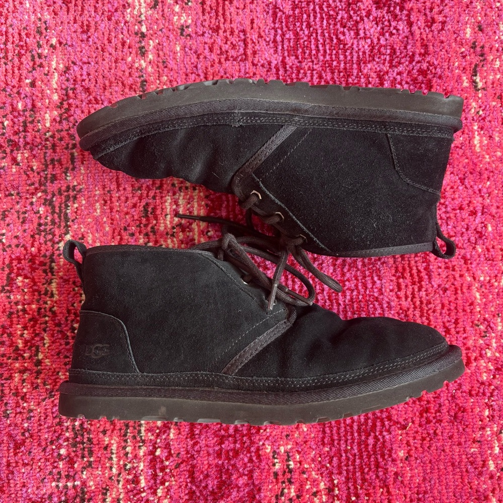 UGG Black Lace-Up Boots